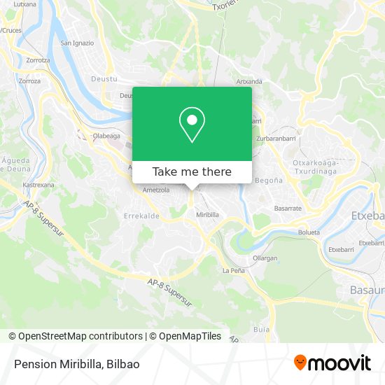 Pension Miribilla map