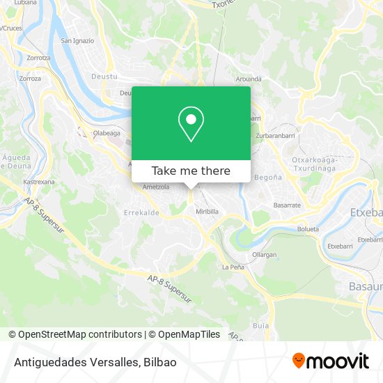 Antiguedades Versalles map