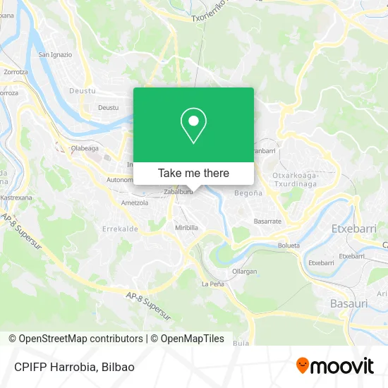 mapa CPIFP Harrobia