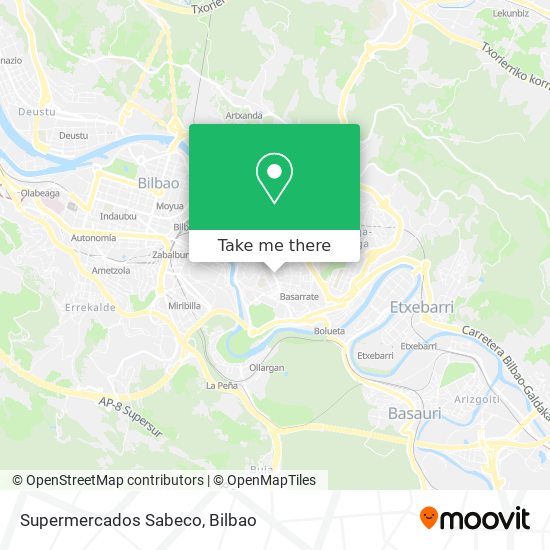 mapa Supermercados Sabeco