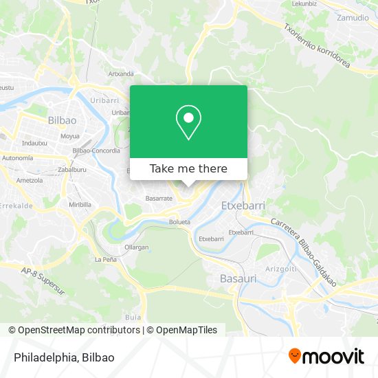 mapa Philadelphia