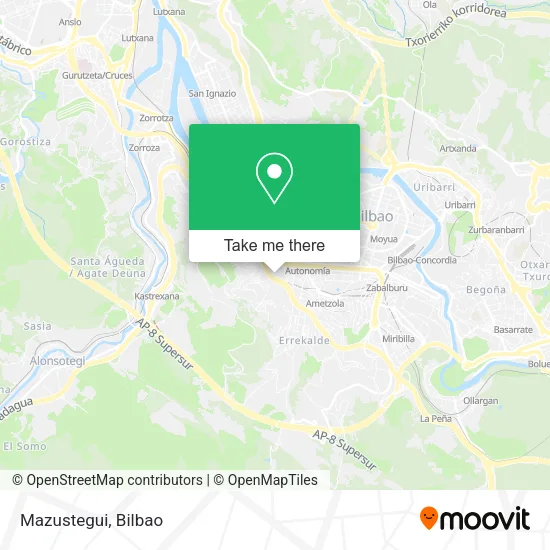 mapa Mazustegui