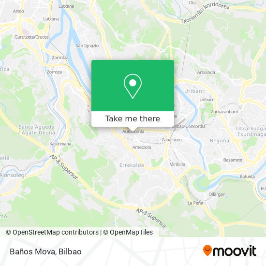 Baños Mova map