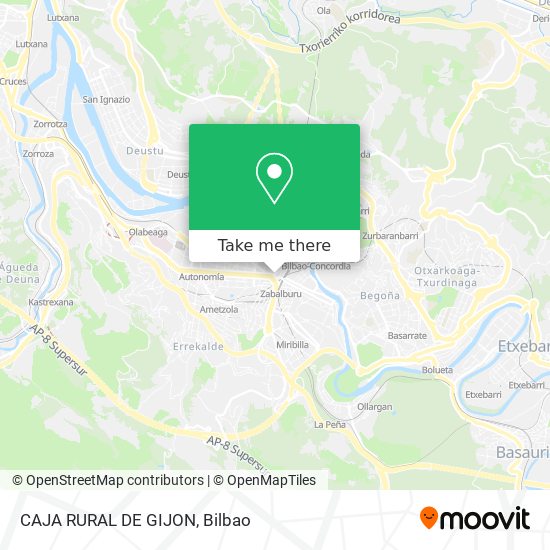 CAJA RURAL DE GIJON map
