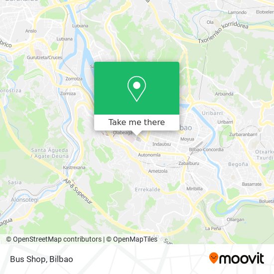 mapa Bus Shop