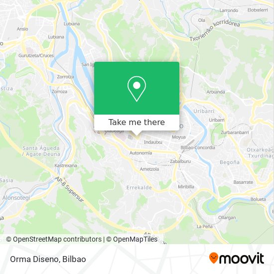 Orma Diseno map