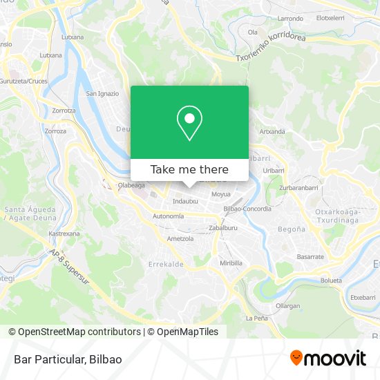 Bar Particular map