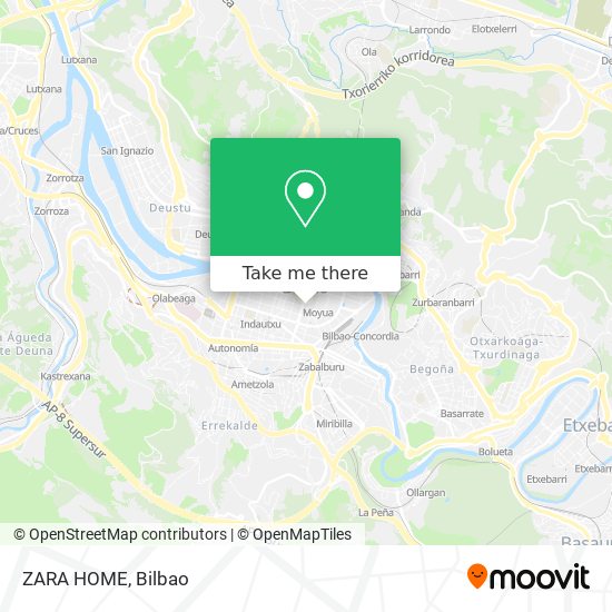 mapa ZARA HOME