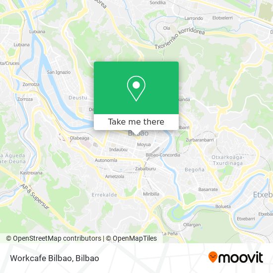 Workcafe Bilbao map