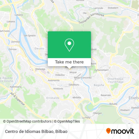 Centro de Idiomas Bilbao map