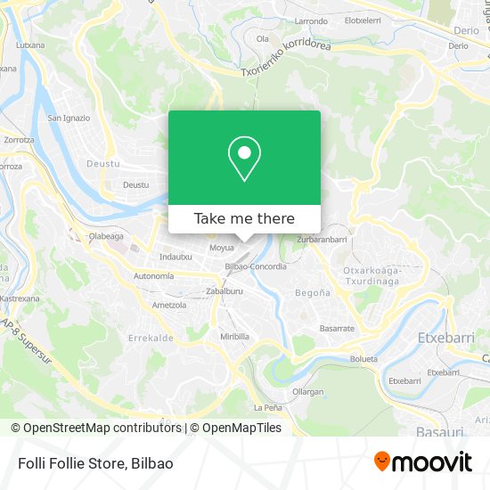 mapa Folli Follie Store