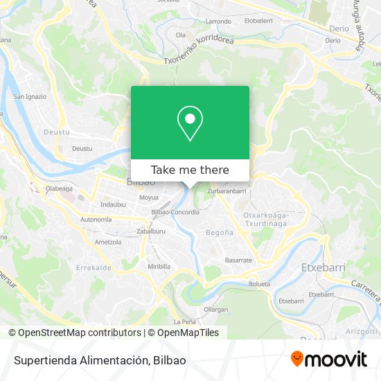 Supertienda Alimentación map