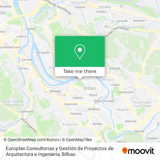 mapa Europlan Consultorias y Gestión de Proyectos de Arquitectura e Ingeniería