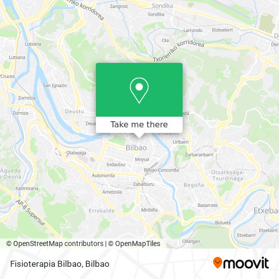 Fisioterapia Bilbao map