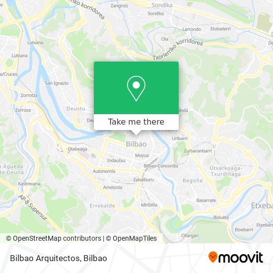 Bilbao Arquitectos map