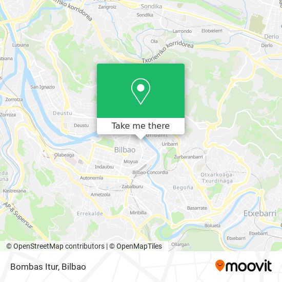 Bombas Itur map