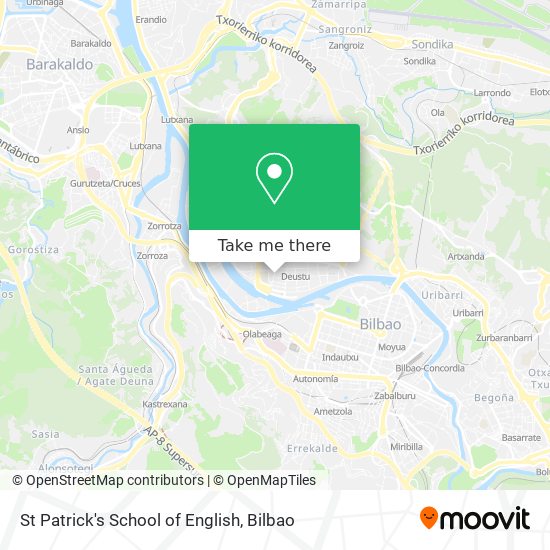 mapa St Patrick's School of English