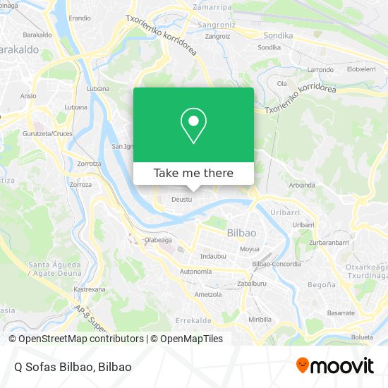 Q Sofas Bilbao map