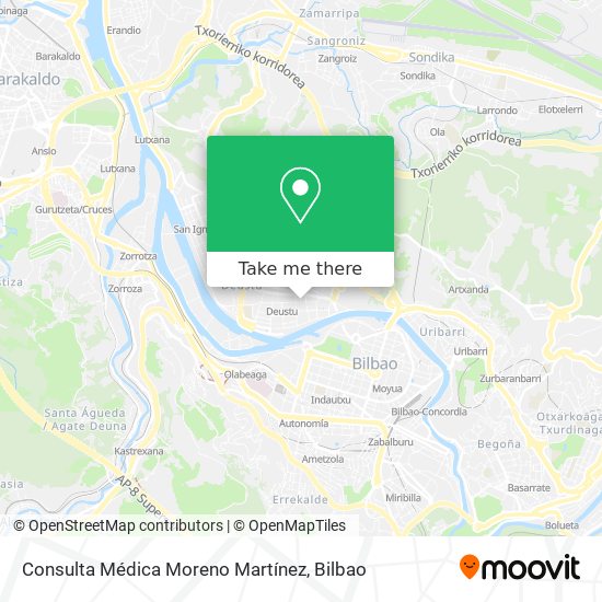 Consulta Médica Moreno Martínez map