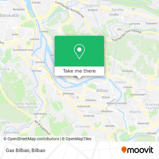 Gas Bilbao map