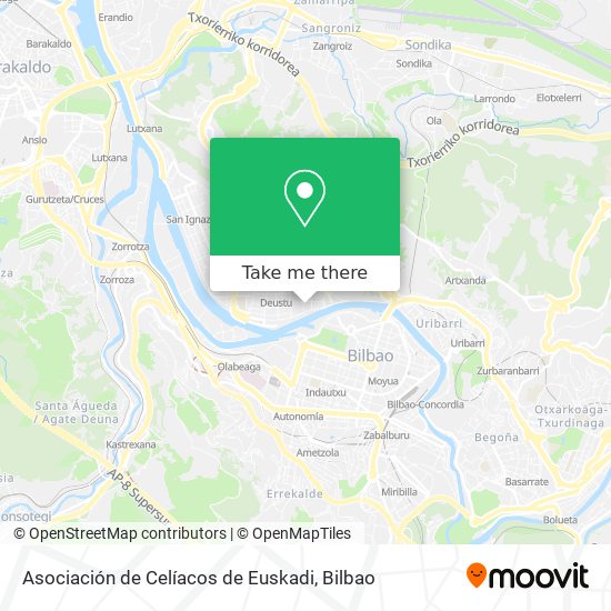 Asociación de Celíacos de Euskadi map