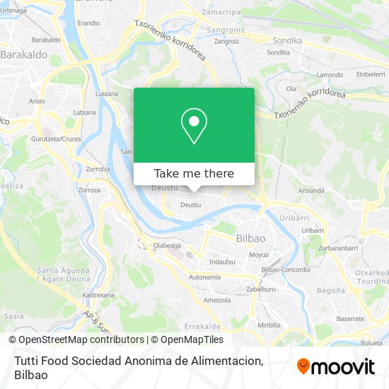 Tutti Food Sociedad Anonima de Alimentacion map