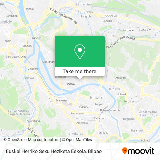 mapa Euskal Herriko Sexu Heziketa Eskola