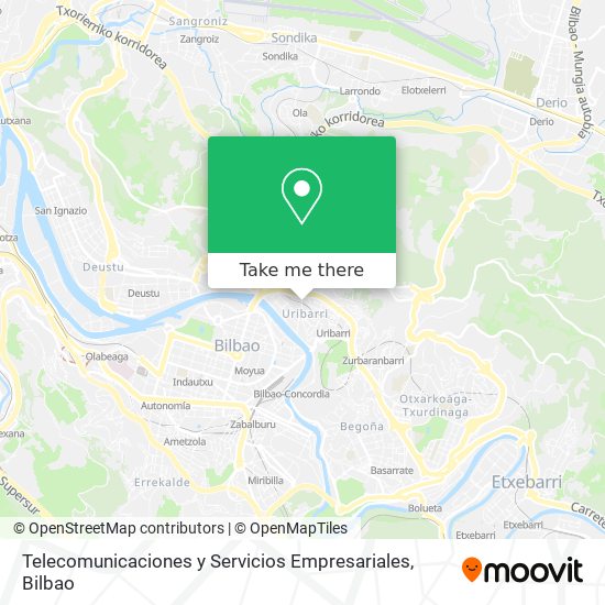 Telecomunicaciones y Servicios Empresariales map