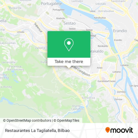 Restaurantes La Tagliatella map