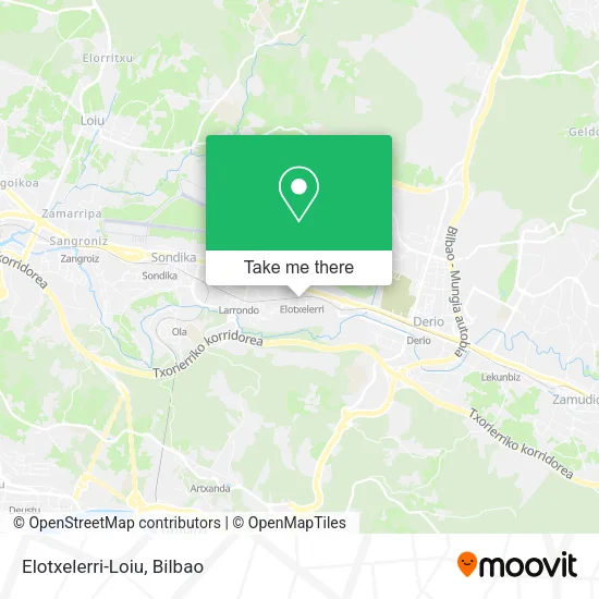 Elotxelerri-Loiu map
