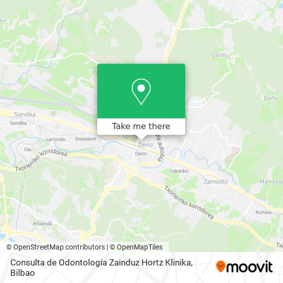 Consulta de Odontología Zainduz Hortz Klinika map