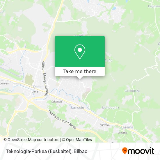 mapa Teknologia-Parkea (Euskaltel)