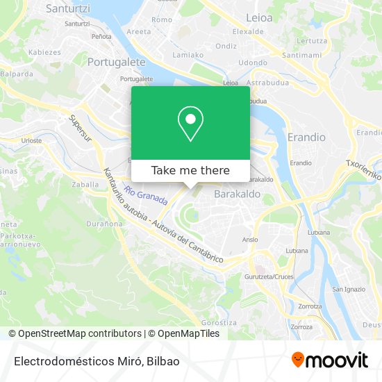 Electrodomésticos Miró map