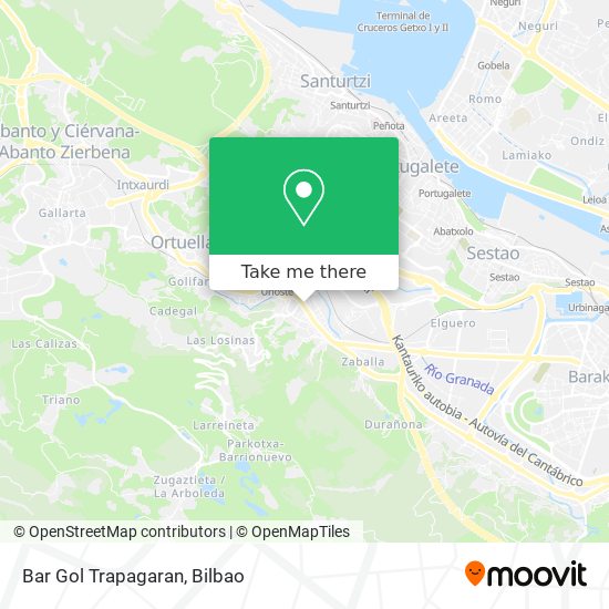 mapa Bar Gol Trapagaran