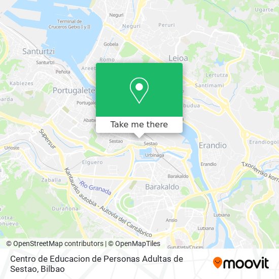 Centro de Educacion de Personas Adultas de Sestao map