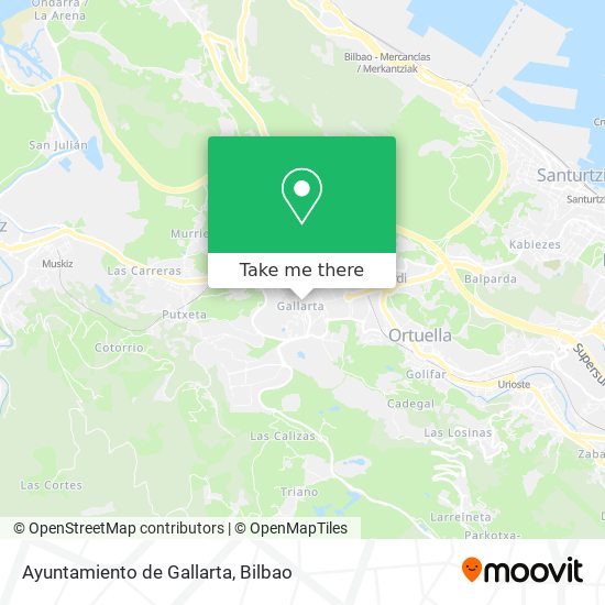 Ayuntamiento de Gallarta map