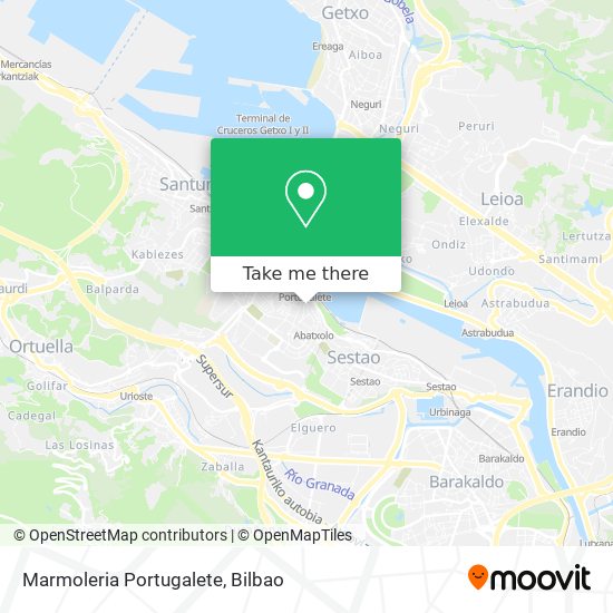 mapa Marmoleria Portugalete