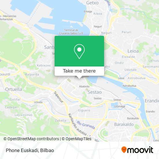 Phone Euskadi map