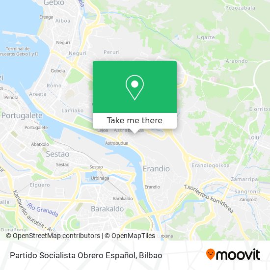 mapa Partido Socialista Obrero Español