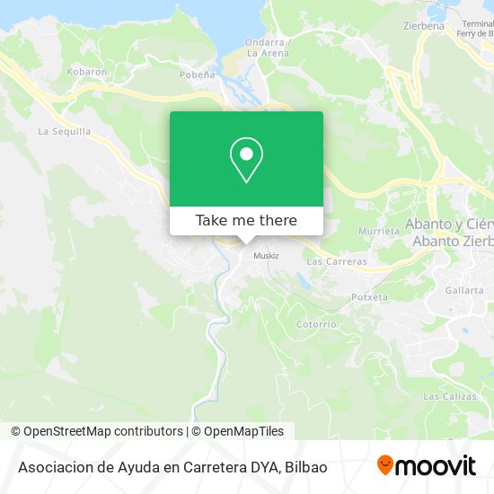 mapa Asociacion de Ayuda en Carretera DYA