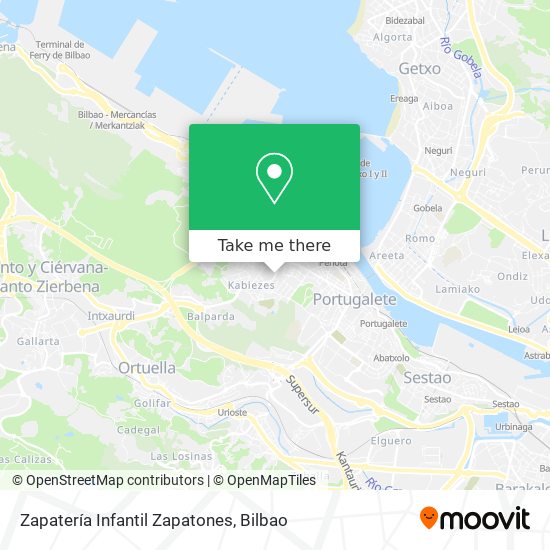Zapatería Infantil Zapatones map