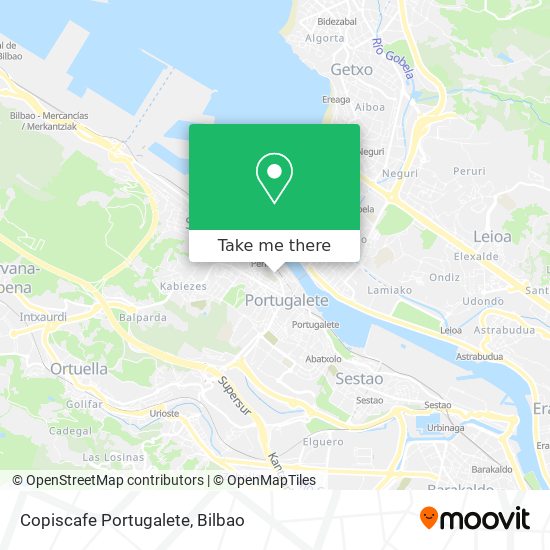 mapa Copiscafe Portugalete