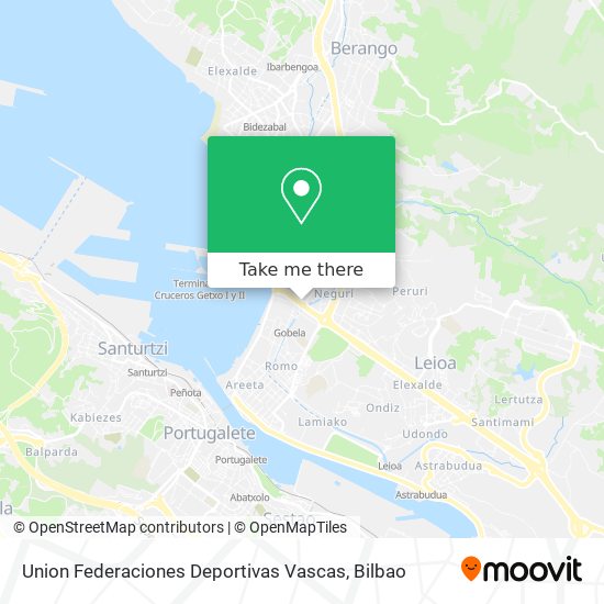 Union Federaciones Deportivas Vascas map