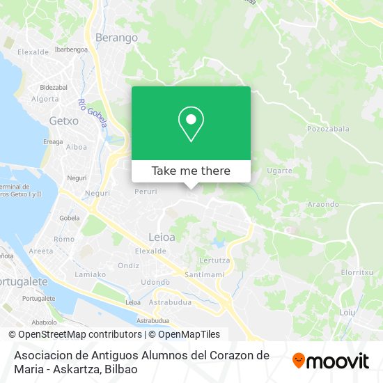 mapa Asociacion de Antiguos Alumnos del Corazon de Maria - Askartza