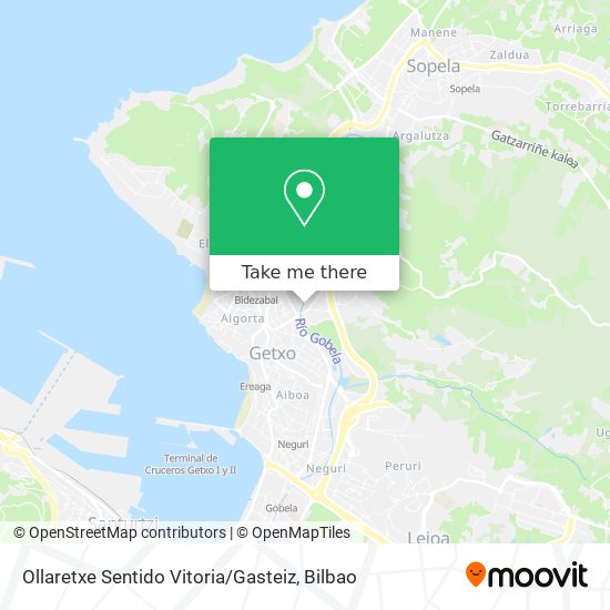 Ollaretxe Sentido Vitoria / Gasteiz map