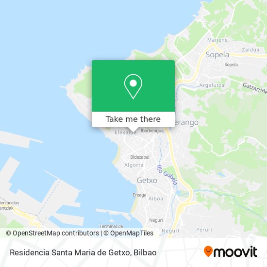 mapa Residencia Santa Maria de Getxo