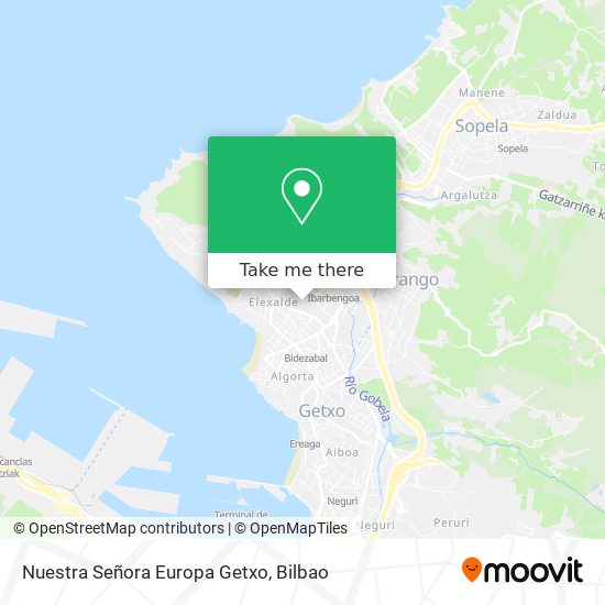 Nuestra Señora Europa Getxo map