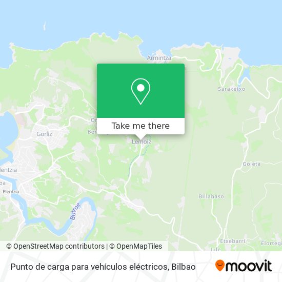 Punto de carga para vehículos eléctricos map