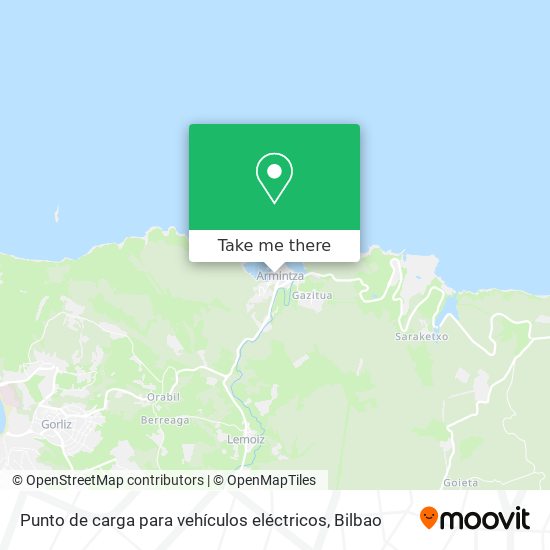 Punto de carga para vehículos eléctricos map