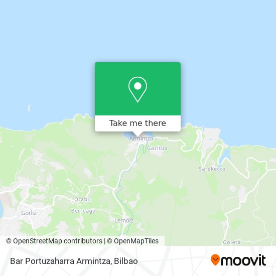 mapa Bar Portuzaharra Armintza